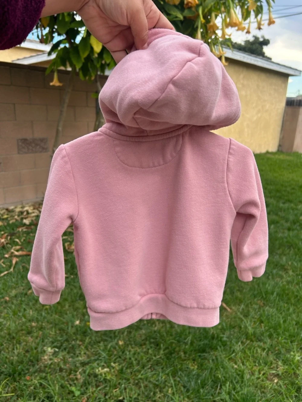 Ralph Lauren Dusty Pink Hooded Zip-Up Sweatshirt - Kids
